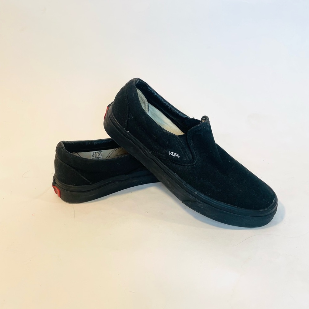 All Black Low Top Vans